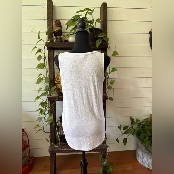 Rock and Republic Budweiser White Tank with Red Logo - Picture 15 of 17